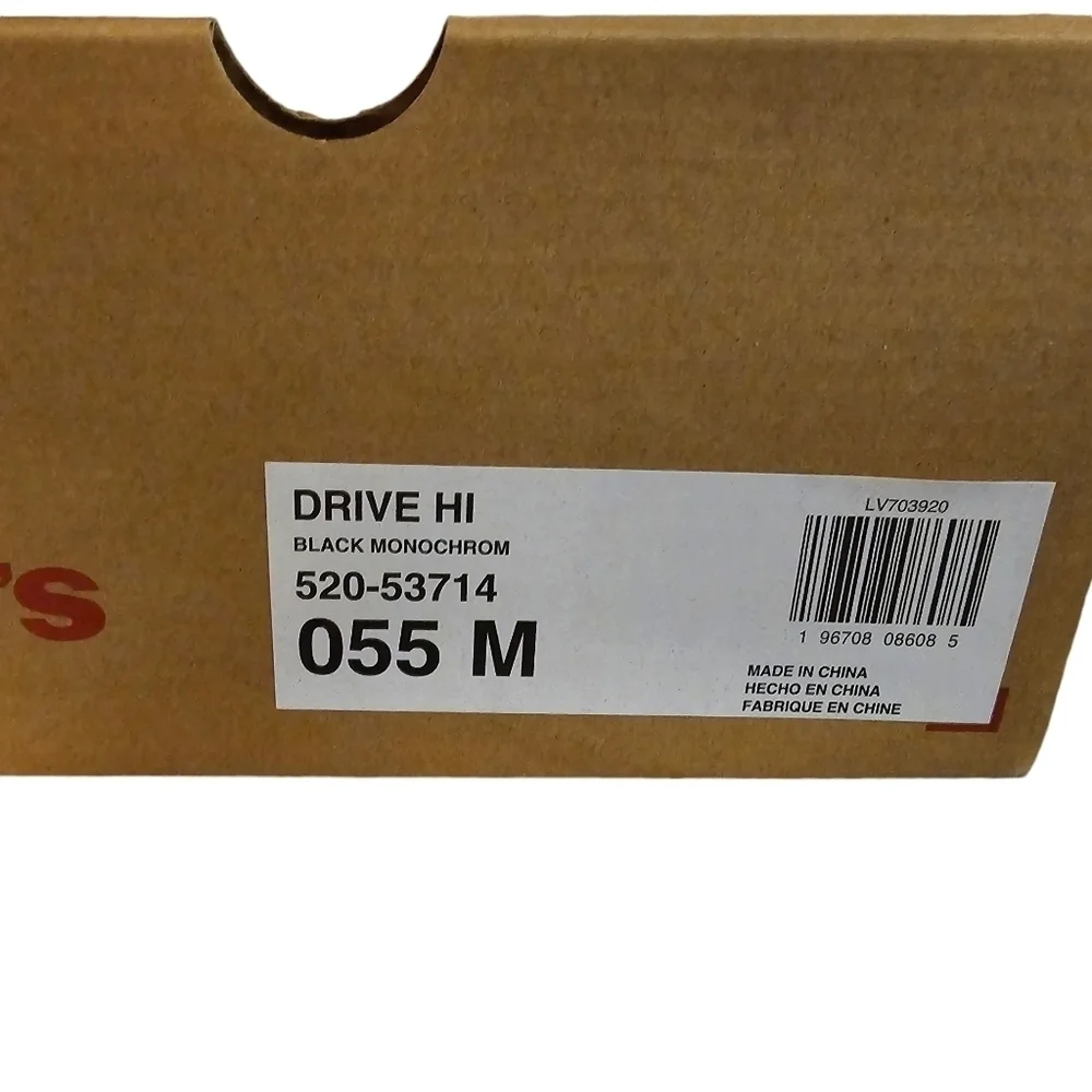 Kids' Levis Little Kids Drive Hi Top Sneakers•Size 5.5 M